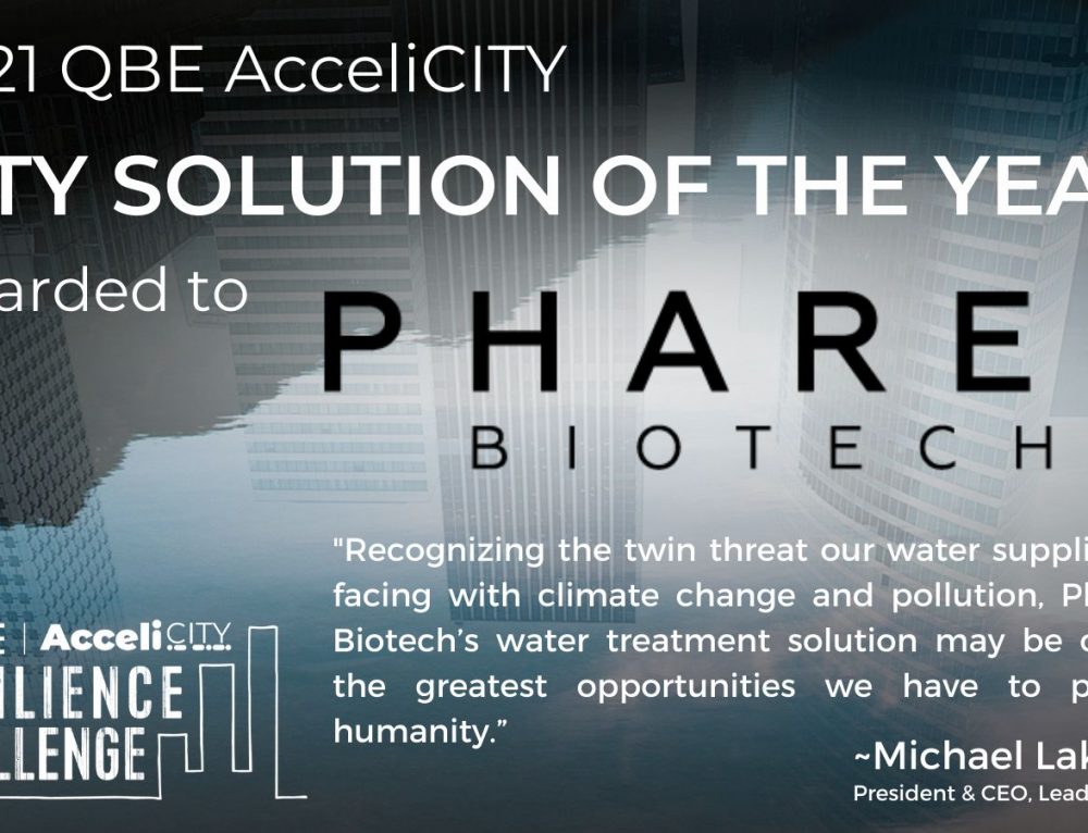 Pharem declared global winner and City Solution of the Year in the 2021 QBE AcceliCITY Resilience Challenge